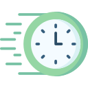 Fast time clock icon Image